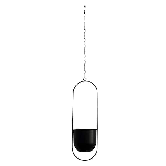 20.5&#x22; Black Metal Hanging Container by Ashland&#xAE;